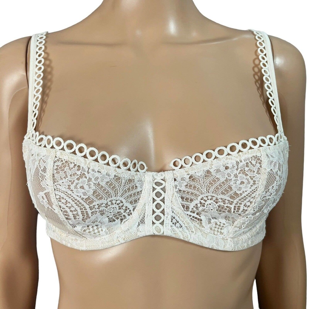 Victorias Secret Push Up Without Padding Bra Lace Underwired Sheer - Picture 1 of 8